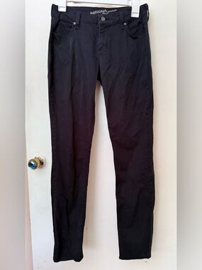 Arizona Jean Company Black Pants with Embroidered Logo